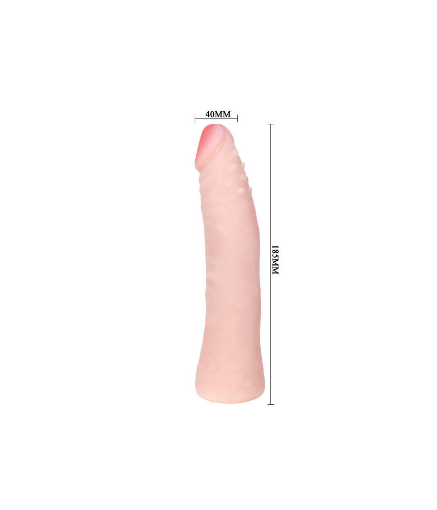 BAILE - DILDO DE SILICONE REALISTIC SKIN TOUCH 19 CM COR DA CAIXA ALEATÓRIA