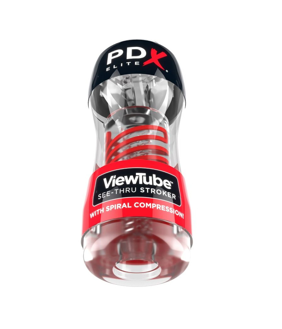 PDX ELITE - STROKER VIEWTUBE 2 SPIRALKOMPRESSION TRANSPARENT