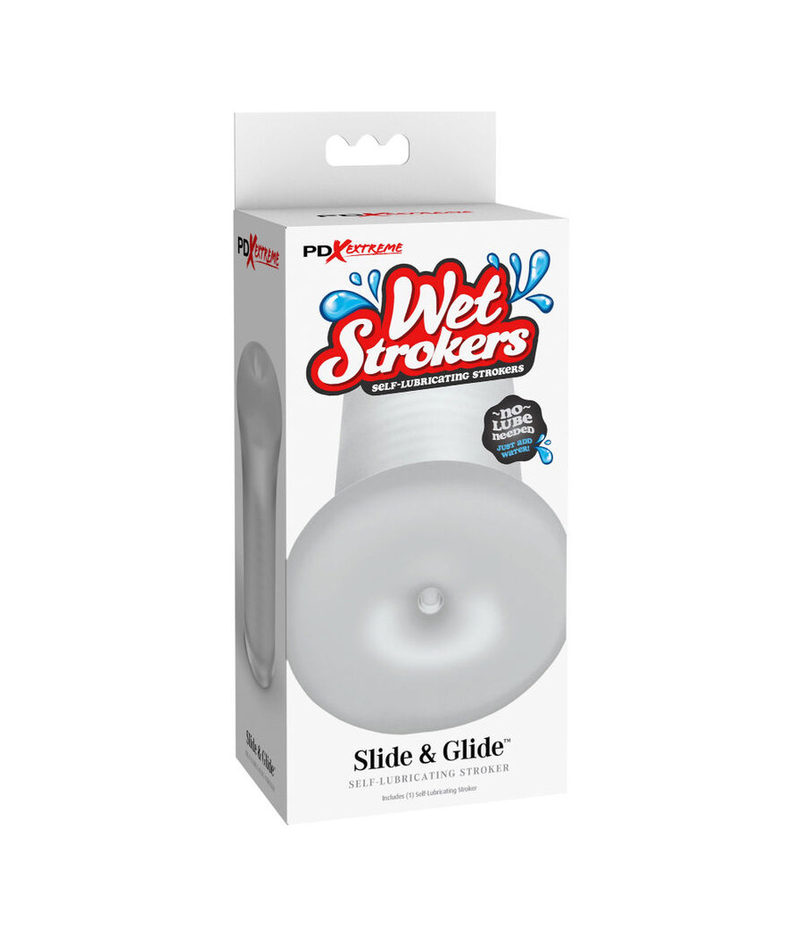 FETISH FANTASY EXTREME - MASTURBADEUR MÂLE EN SILICONE TRANSPARENT SLIDE & GLIDE