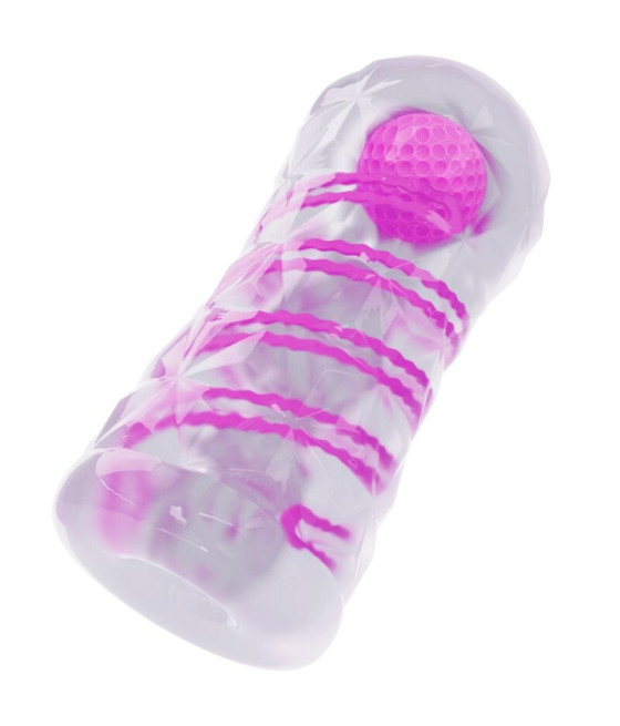 PRETTY LOVE - MASTURBADOR MASCULINO FANTASY COM ESPIRAL INTERNA E BOLAS TRANSPARENTES