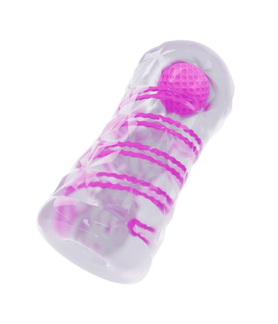 PRETTY LOVE - MASTURBADOR MASCULINO FANTASY COM ESPIRAL INTERNA E BOLAS TRANSPARENTES