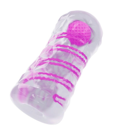 PRETTY LOVE - MASTURBADOR MASCULINO FANTASY COM ESPIRAL INTERNA E BOLAS TRANSPARENTES