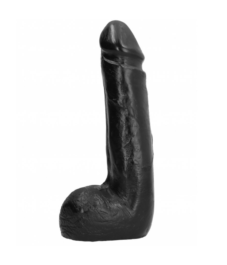 ALL BLACK - WEICHER SCHWARZER REALISTISCHER DILDO 20 CM