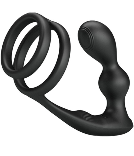 PRETTY LOVE - MARSHALL ANILLO PARA PENE + PLUG ANAL VIBRATORIO & CONTROL REMOTO