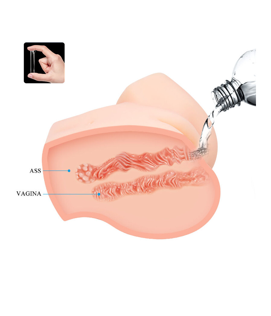 CRAZY BULL - REALISTIC VAGINA AND ANUS DOUBLE VIBRATION