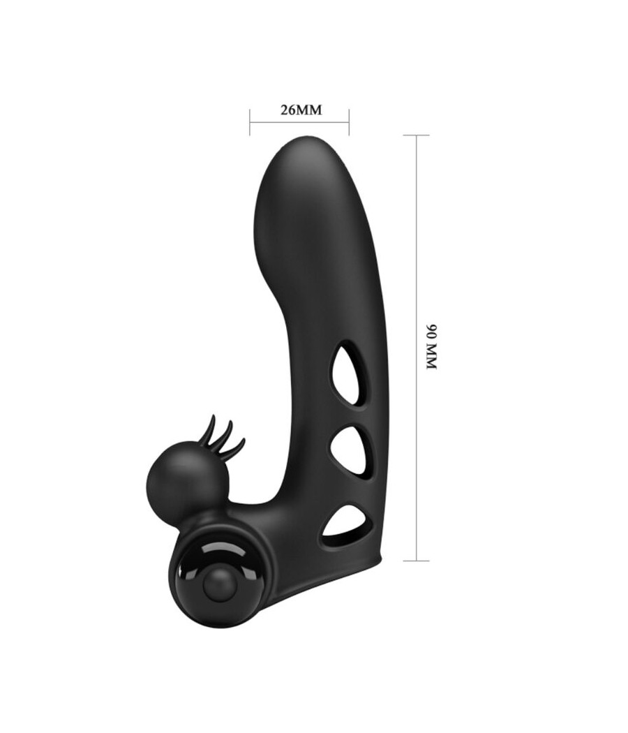 PRETTY LOVE - CAPA DE DEDO VIBRADOR PRETO ORLANDO