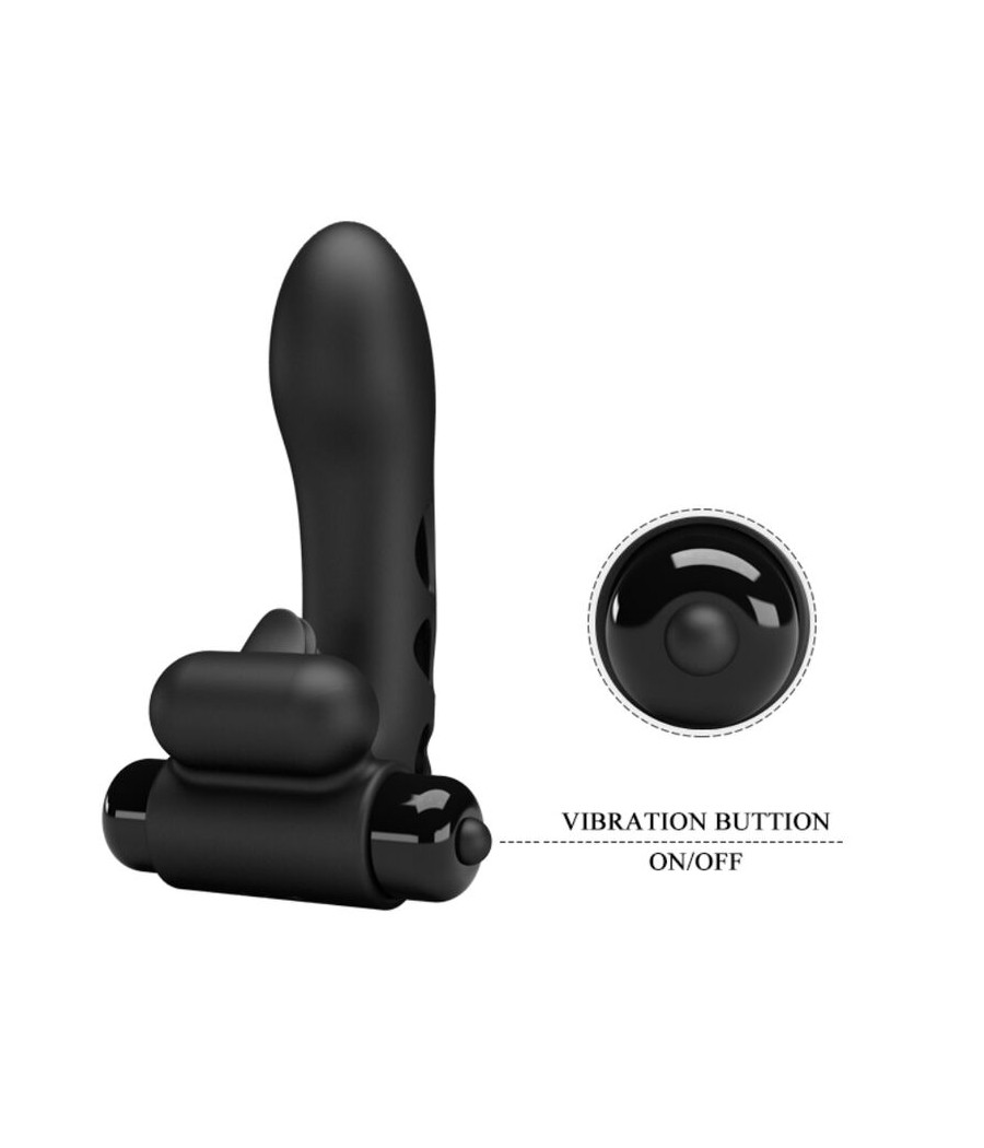 PRETTY LOVE - CAPA DE DEDO VIBRADOR PRETO ORLANDO