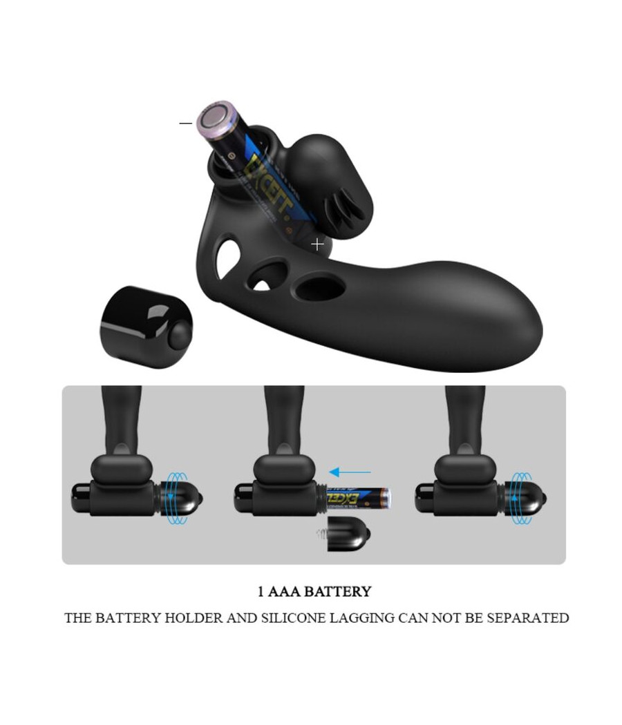 PRETTY LOVE - COUVERCLE DE DOIGT VIBRATEUR ORLANDO NOIR