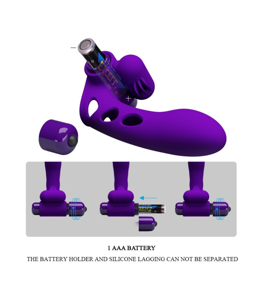 PRETTY LOVE - ORLANDO PURPLE VIBRATOR FINGER COVER