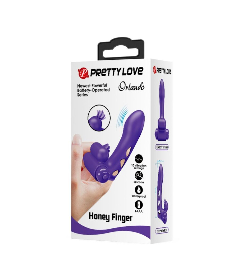 PRETTY LOVE - ORLANDO FUNDA DE DEDO VIBRADOR MORADO