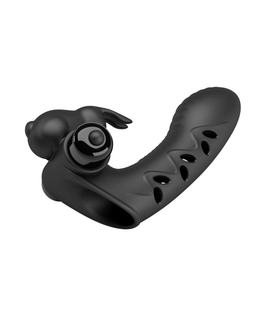 PRETTY LOVE - VANCE FUNDA DEDO VIBRADOR CONEJO NEGRO