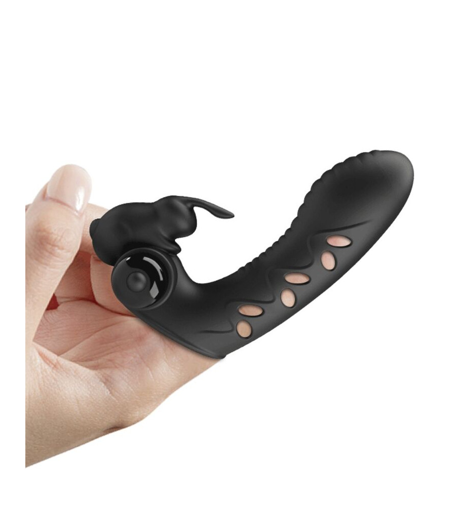 PRETTY LOVE - VANCE BLACK RABBIT VIBRATOR FINGER COVER