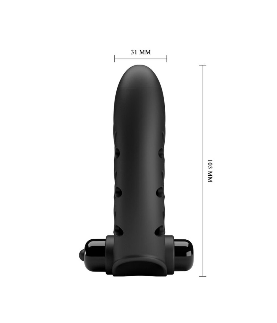 PRETTY LOVE - VANCE BLACK RABBIT VIBRATOR FINGER COVER