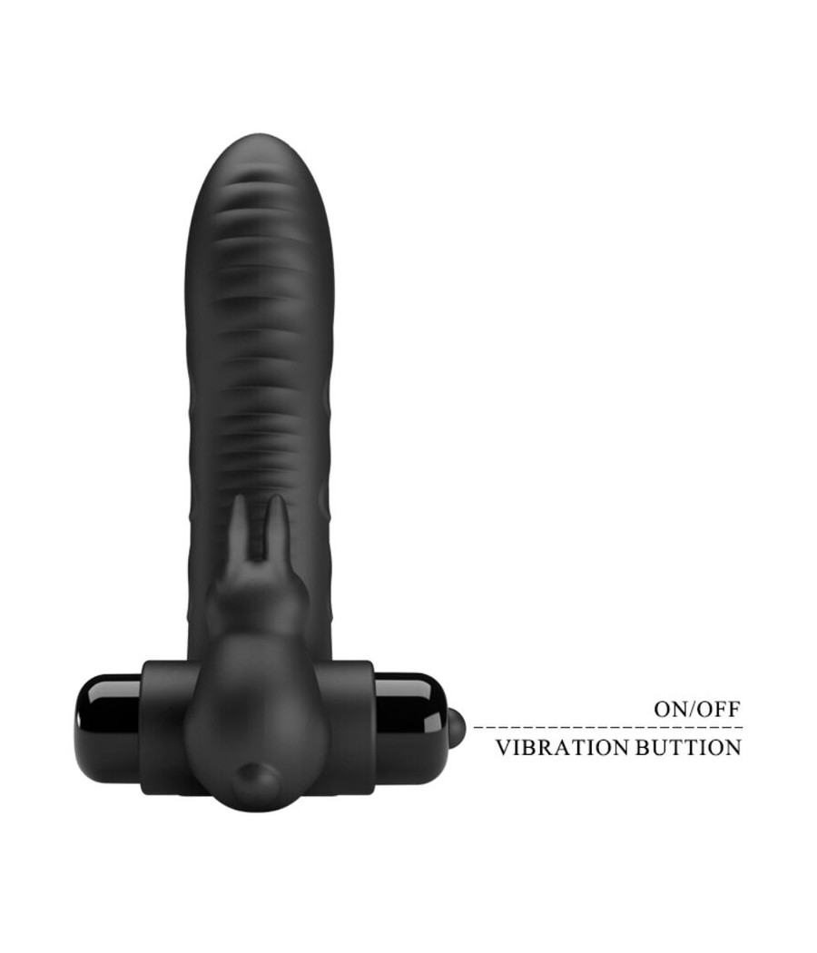 PRETTY LOVE - VANCE BLACK RABBIT VIBRATOR FINGER COVER