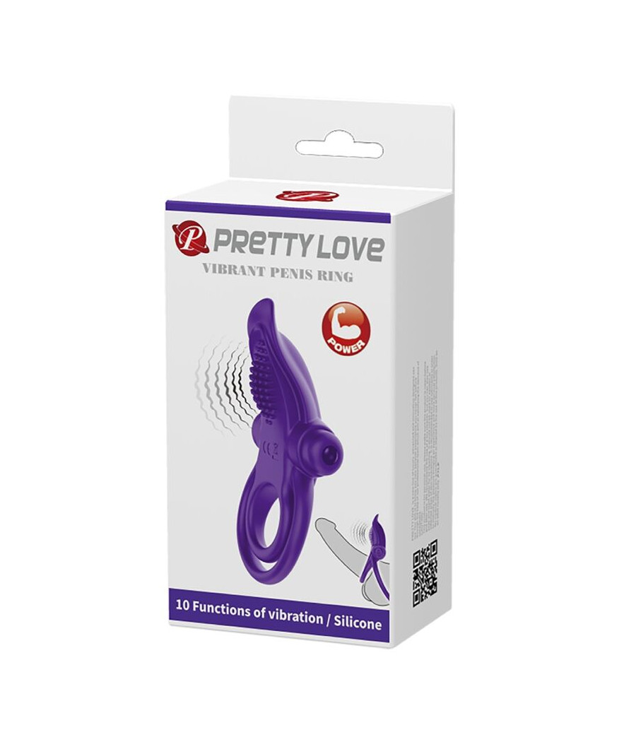 PRETTY LOVE - PURPLE VIBRATING PENIS RING