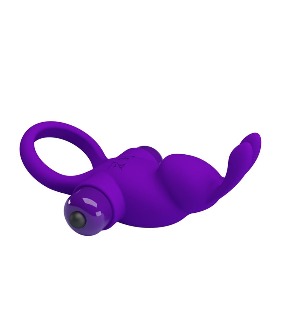 PRETTY LOVE - ANILLO VIBRADOR I CONEJO PARA PENE MORADO