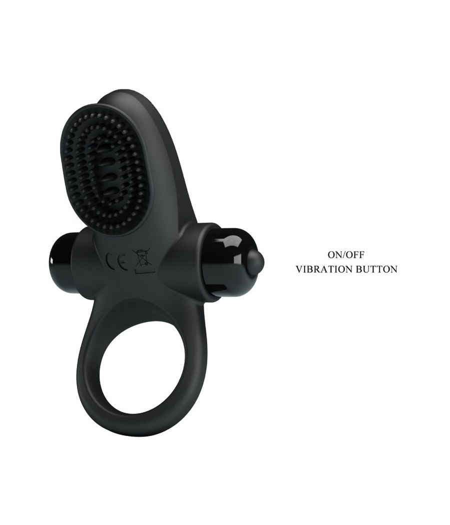 PRETTY LOVE - ANELLO VIBRATORE II PER IL PENE NERO