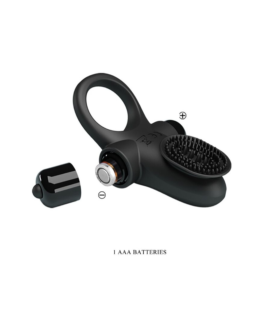 PRETTY LOVE - ANEL VIBRADOR II PARA O PÊNIS PRETO