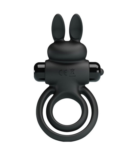 PRETTY LOVE - VIBRATOR III RABBIT RING FOR BLACK PENIS