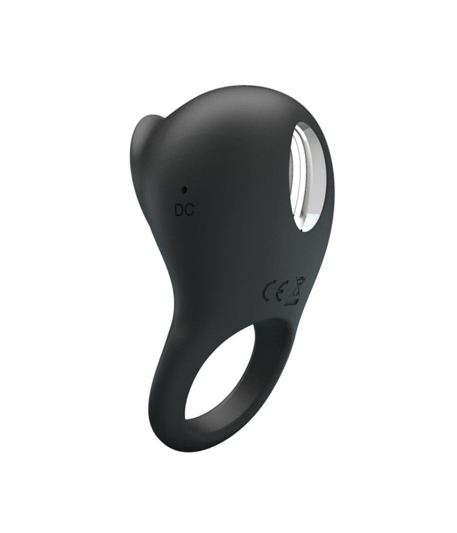 PRETTY LOVE - ANILLO VIBRADOR PARA PENE CON LENGUA NEGRO