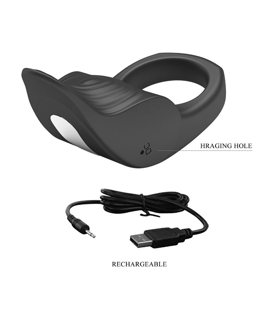 PRETTY LOVE - SUSANNA VIBRATING PENIS RING BLACK