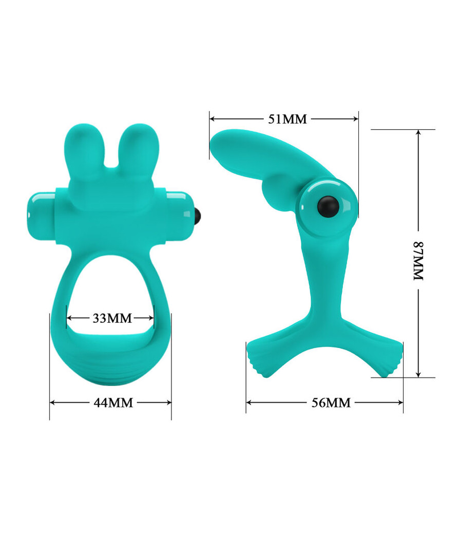 PRETTY LOVE - ANELLO VIBRATORE CONIGLIO VERDE DANTE