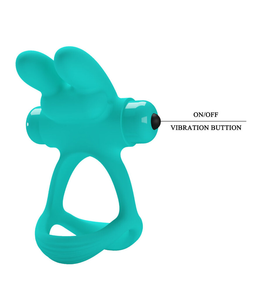 PRETTY LOVE - DANTE GREEN RABBIT VIBRATORRING