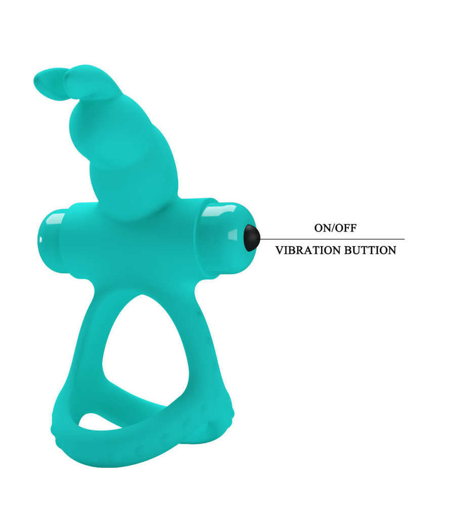 PRETTY LOVE - ANELLO VIBRATORE CONIGLIO VERDE FIGGY