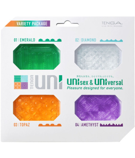 TENGA - CONFEZIONE DITALE MASTURBATORE UNI VARIETY 4 UNIT