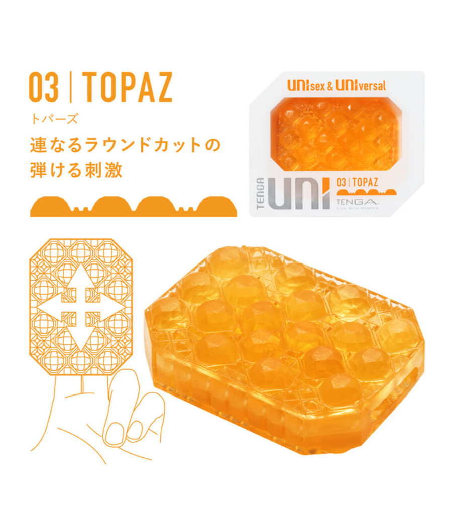 TENGA - UNI VARIETY MASTURBADOR DEDAL PACK 4 UDS