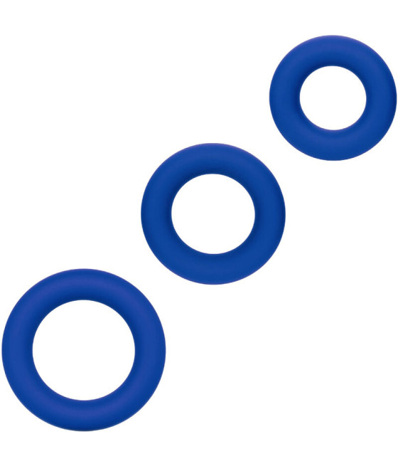 CALEXOTICS - ADMIRAL COCK RING SET BLUE