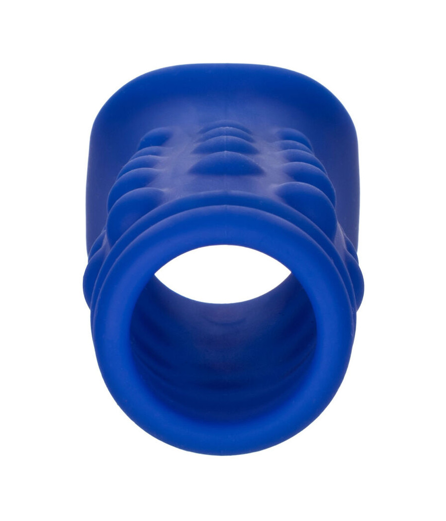 CALEXOTICS - ADMIRAL COPERTURA PER PENE CON PERLINE IN SILICONE LIQUIDO BLU