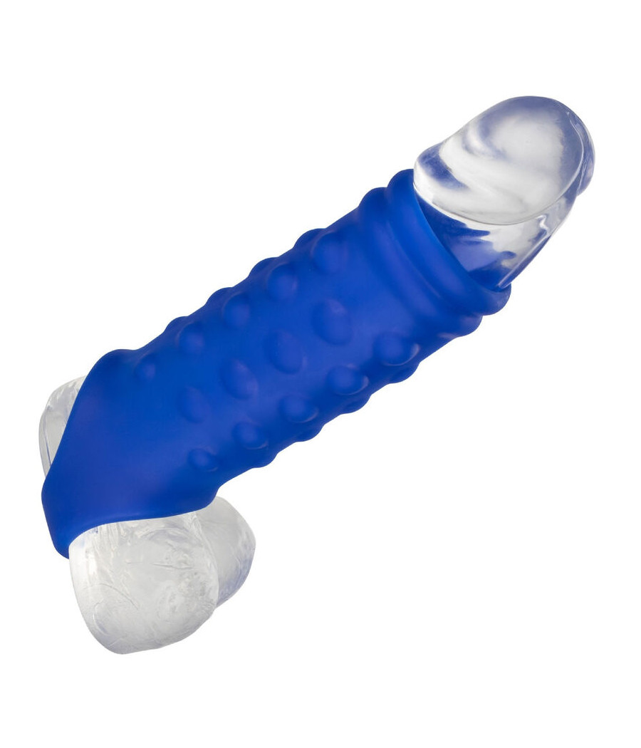 CALEXOTICS - ADMIRAL BEADED FUNDA PENE SILICONA LÍQUIDA AZUL