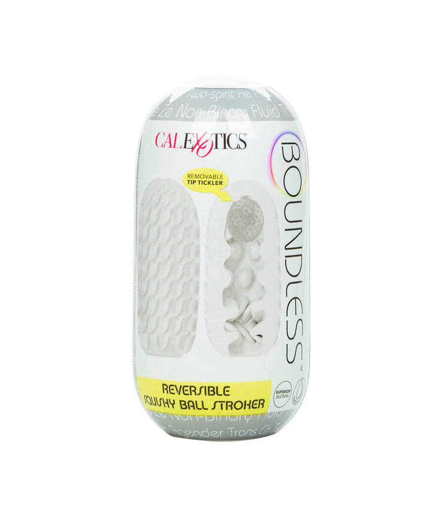 CALEXOTICS - BOUNDLESS RÉVERSIBLE SQUISHY BALL STROKE JAUNE