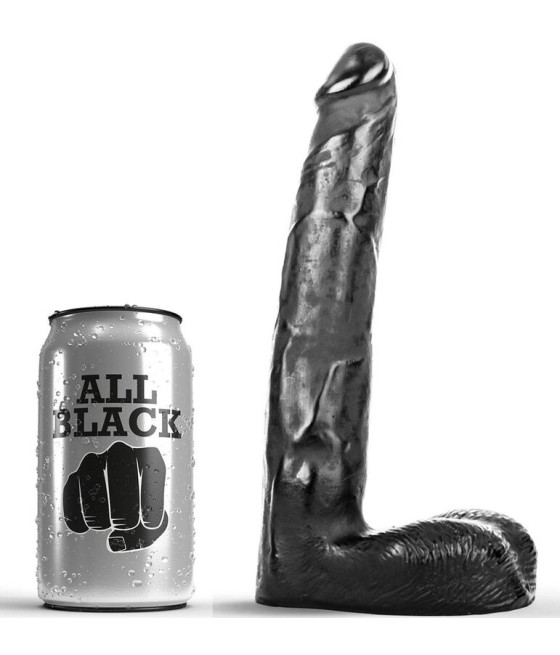 ALL BLACK - DILDO REALISTIC 21 CM