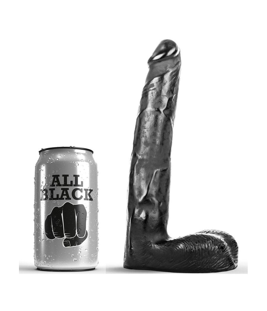 ALL BLACK - DILDO REALISTICO 21 CM