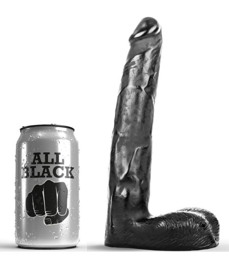 ALL BLACK - DILDO REALISTICO 21 CM