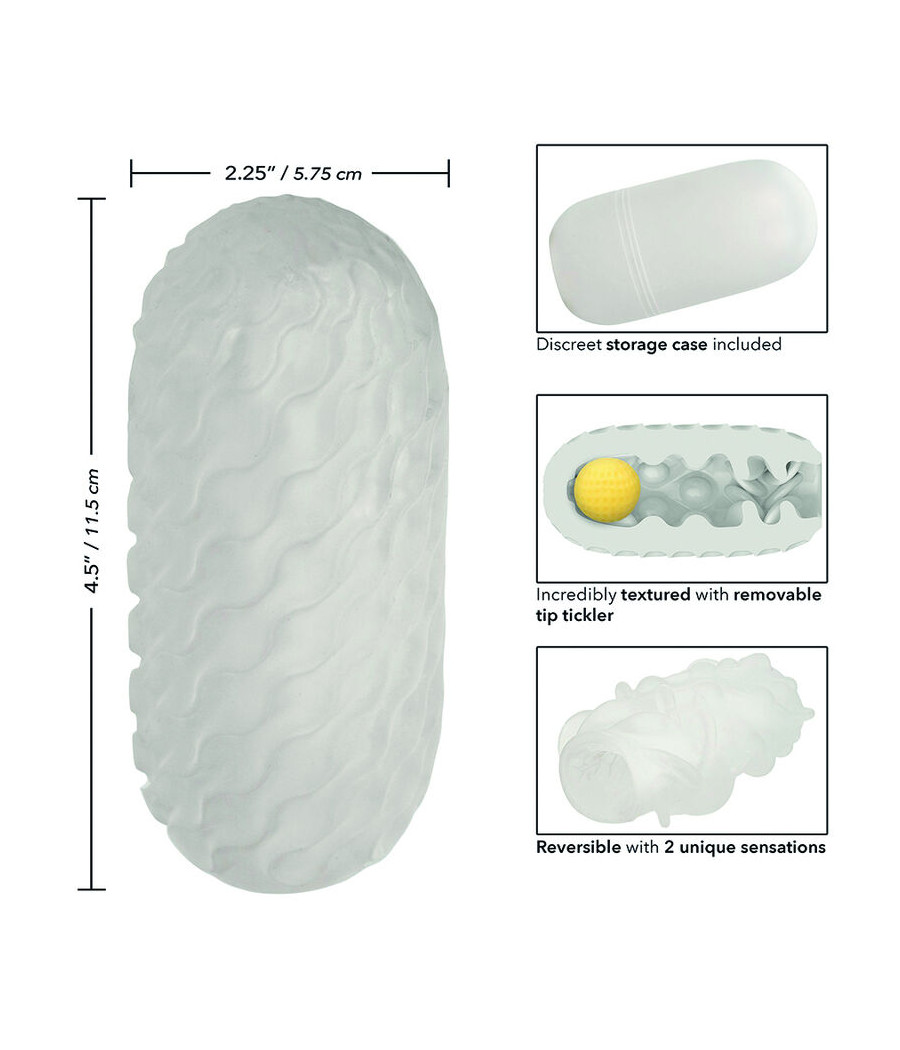 CALEXOTICS - BOUNDLESS REVERSÍVEL SQUISHY BALL STROKE CINZA