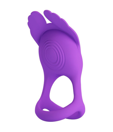 PRETTY LOVE - SILAS VIBRANT PENIS RING 7 VIBRATIONS PURPLE SILICONE