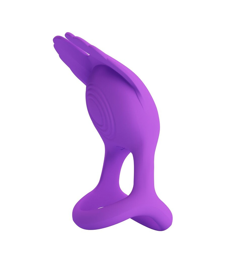 PRETTY LOVE - SILAS ANILLO VIBRADOR 7 VIBRACIONES SILICONA LILA
