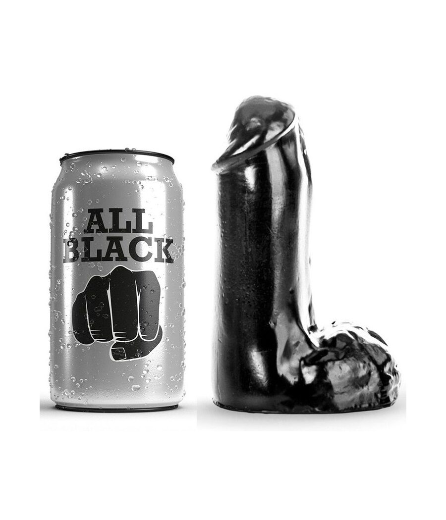 ALL BLACK - DILDO REALISTICO 13 CM