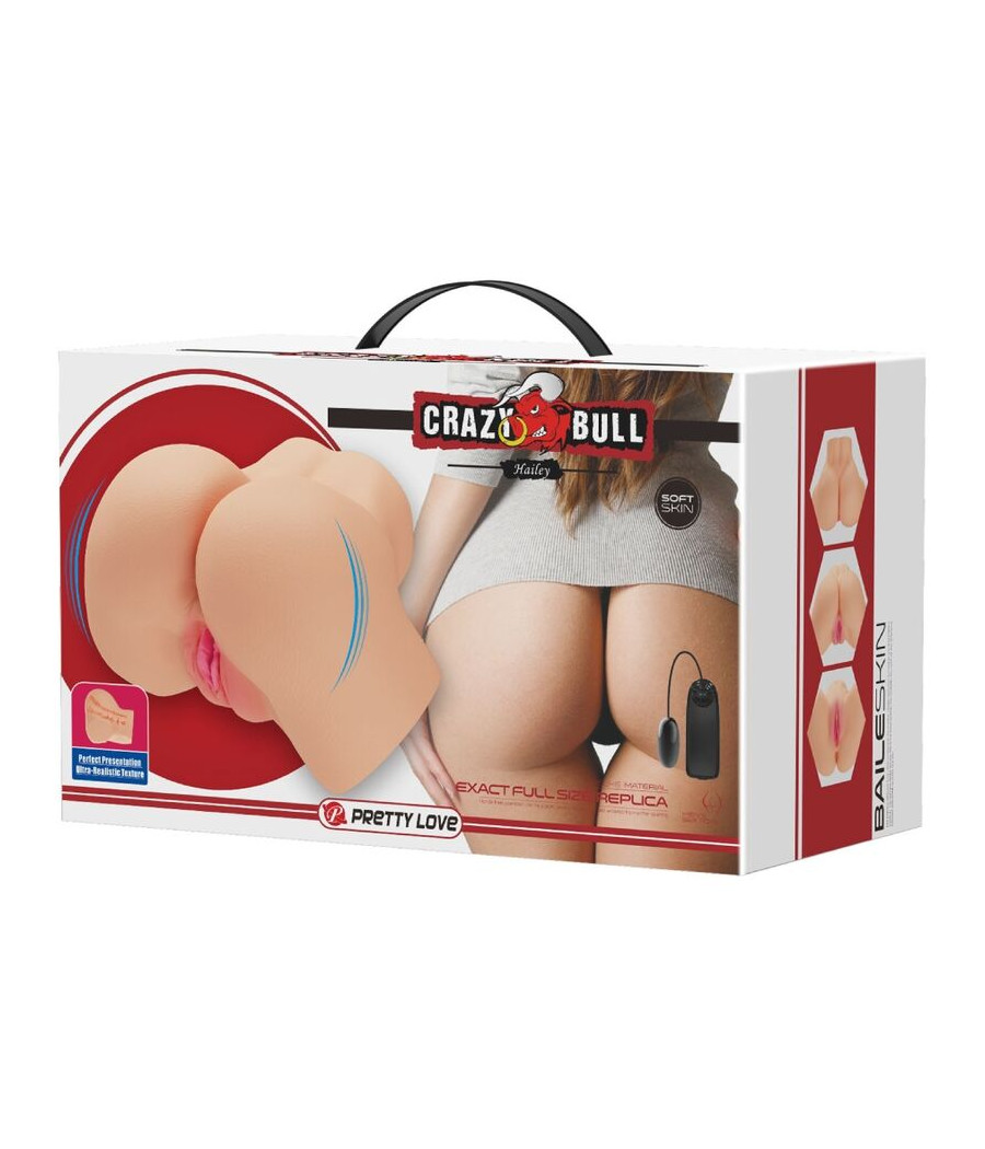 CRAZY BULL - REALISTIC VAGINA AND ANUS HAILEY VIBRATOR