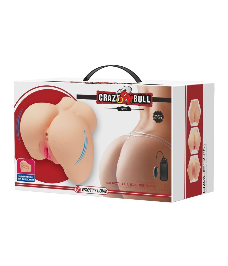 CRAZY BULL - VIBRADOR REALISTA DE VAGINA E NUS MILA