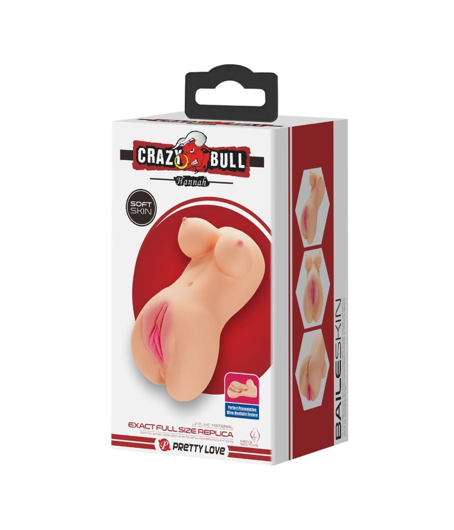 CRAZY BULL - VAGINA Y ANO REALÍSTICOS VIBRADOR HANNAH
