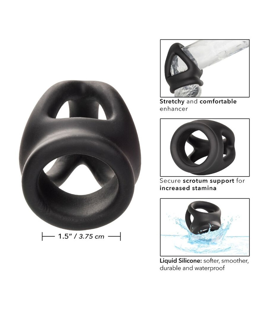 CALEXOTICS - ALPHA BAGUE DUAL CAGE NOIR