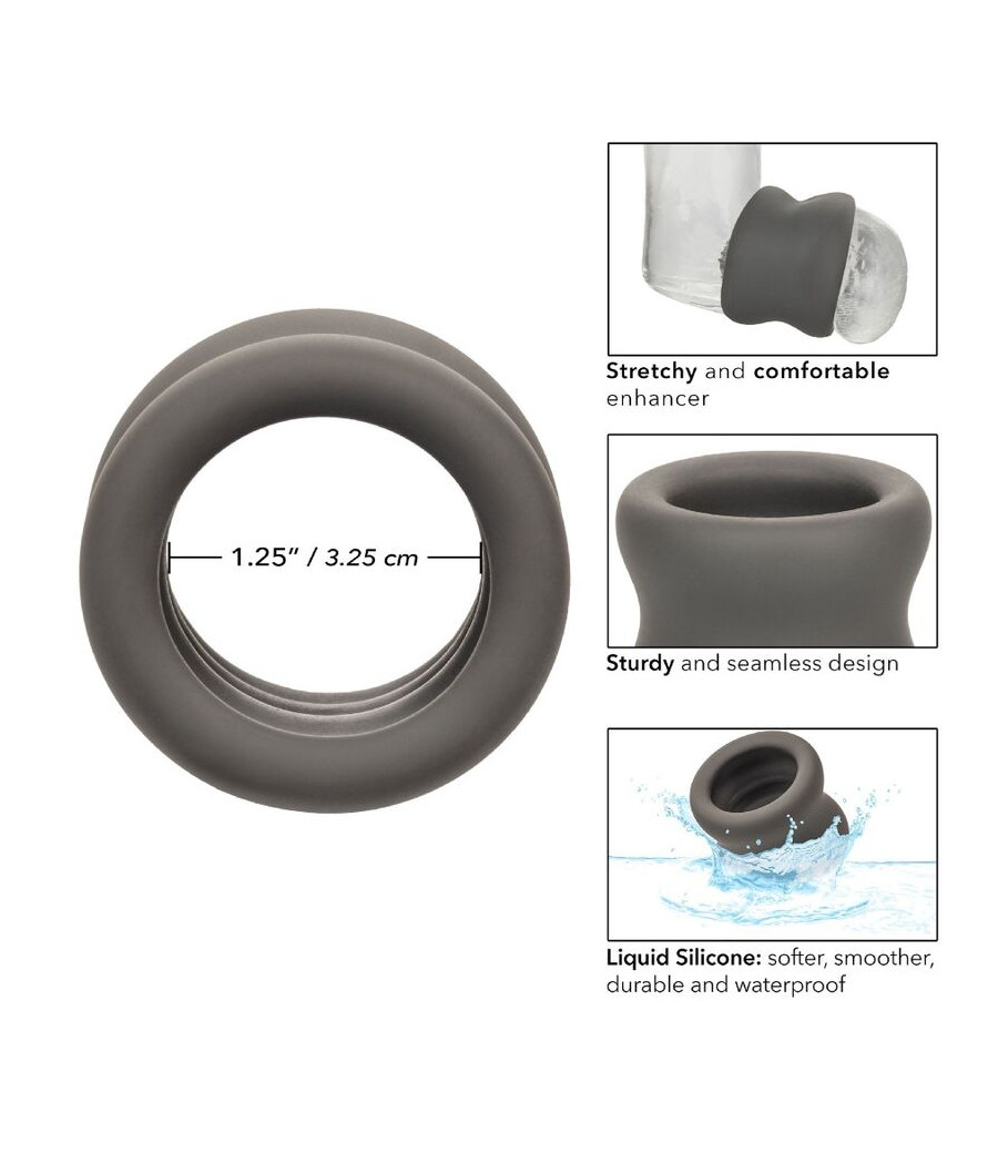 CALEXOTICS - ALPHA SCROTUM STRETCHING RING BLACK