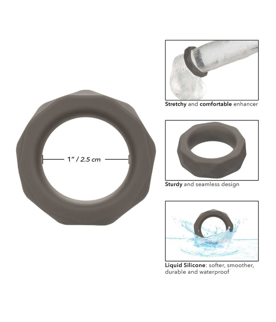 CALEXOTICS - ALPHA ANILLO PROLONG PRISMTICO GRIS