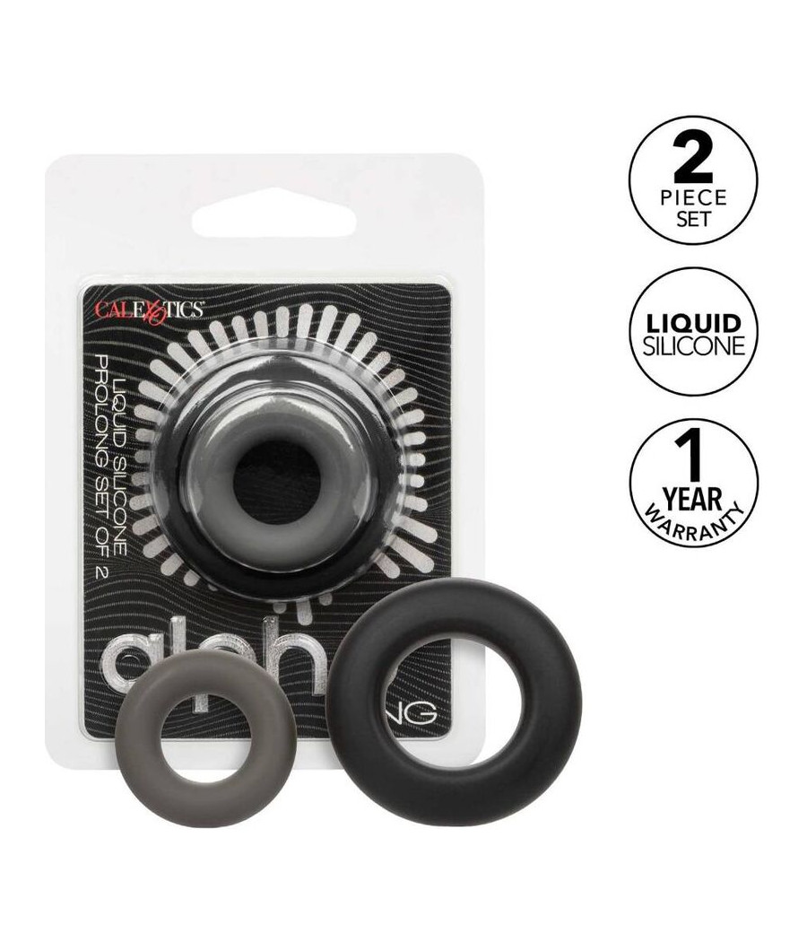 CALEXOTICS - ALPHA PROLONG SET MIT 2 RINGEN GRAU