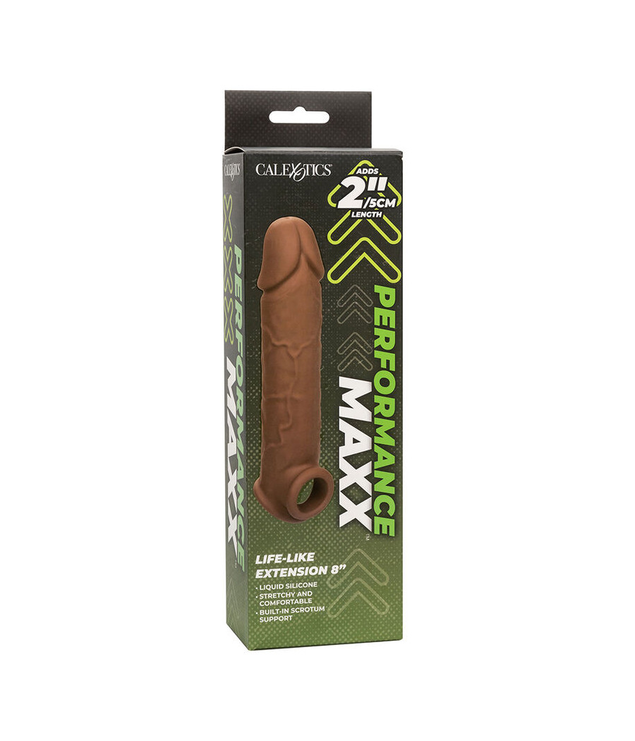CALEXOTICS - PERFORMANCE MAXX LIFE-LIKE EXTENSION 8 PELE MARROM