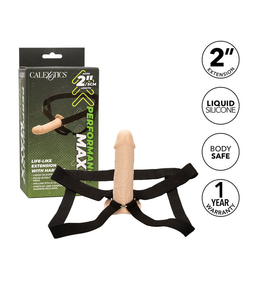 CALEXOTICS - PERFORMANCE MAXX LEBENSECHTE VERLNGERUNG MIT GURT, HELLE HAUT